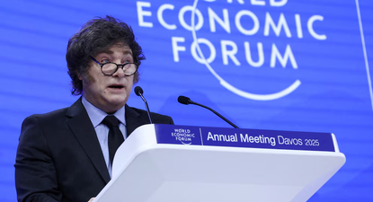 Javier Milei habla ante el World Economic Forum de Davos