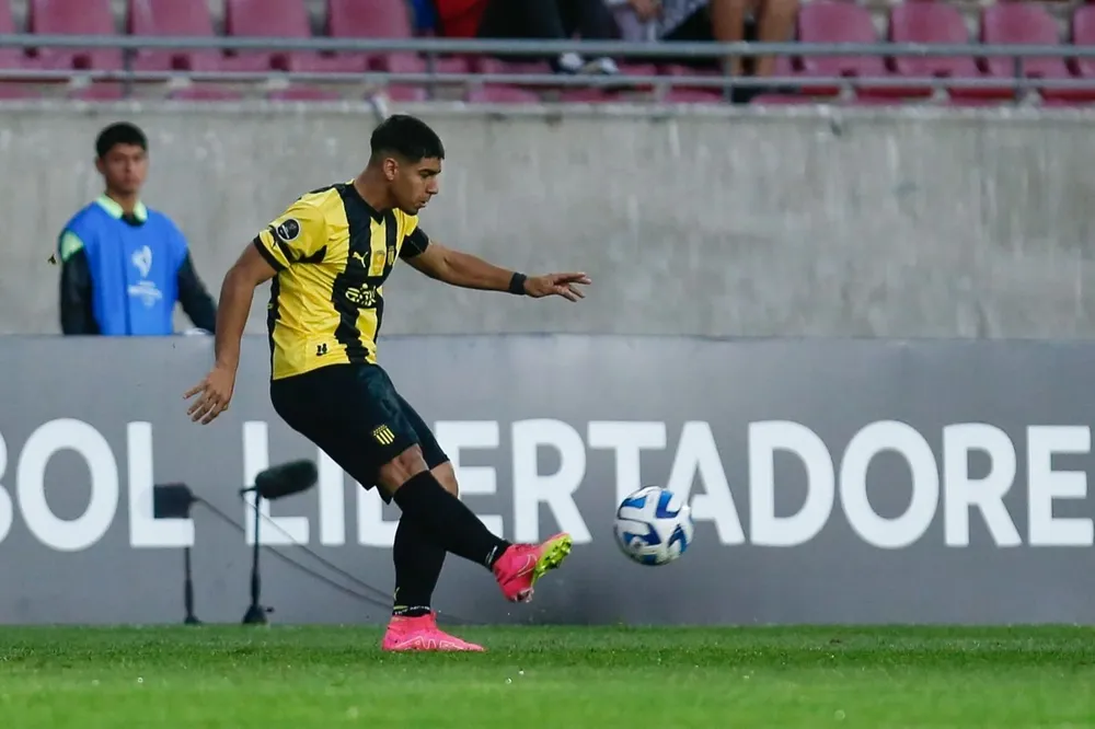 Mathías De Ritis en la Copa Libertadores Sub-20 de 2022, que ganó Peñarol