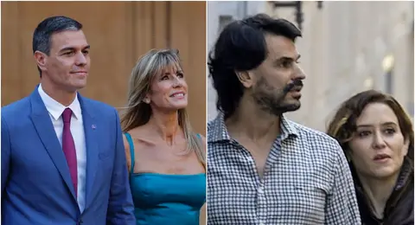 Pedro Sánchez, Begoña Gómez, Isabel Díaz Ayuso y Alberto González Amador