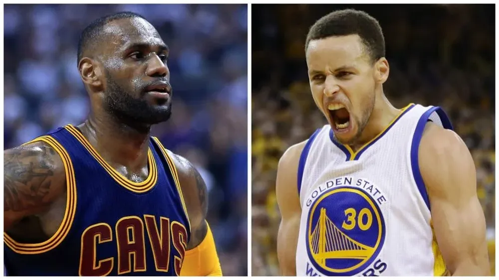 LeBron James y Stephen Curry