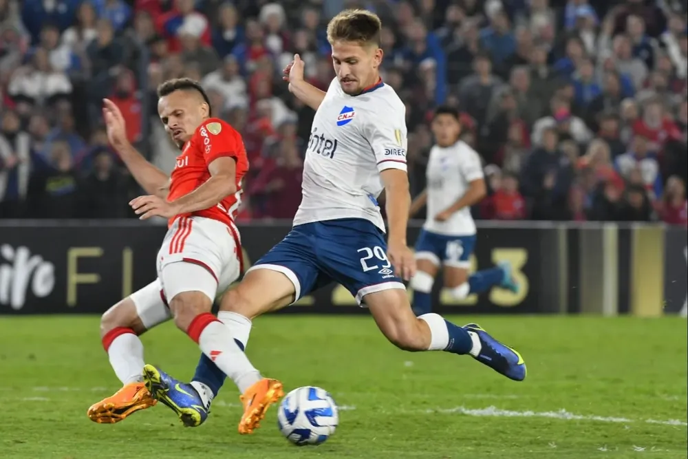 Bruno Damiani jugó pocos minutos en Nacional ante Internacional, pero fue decisivo