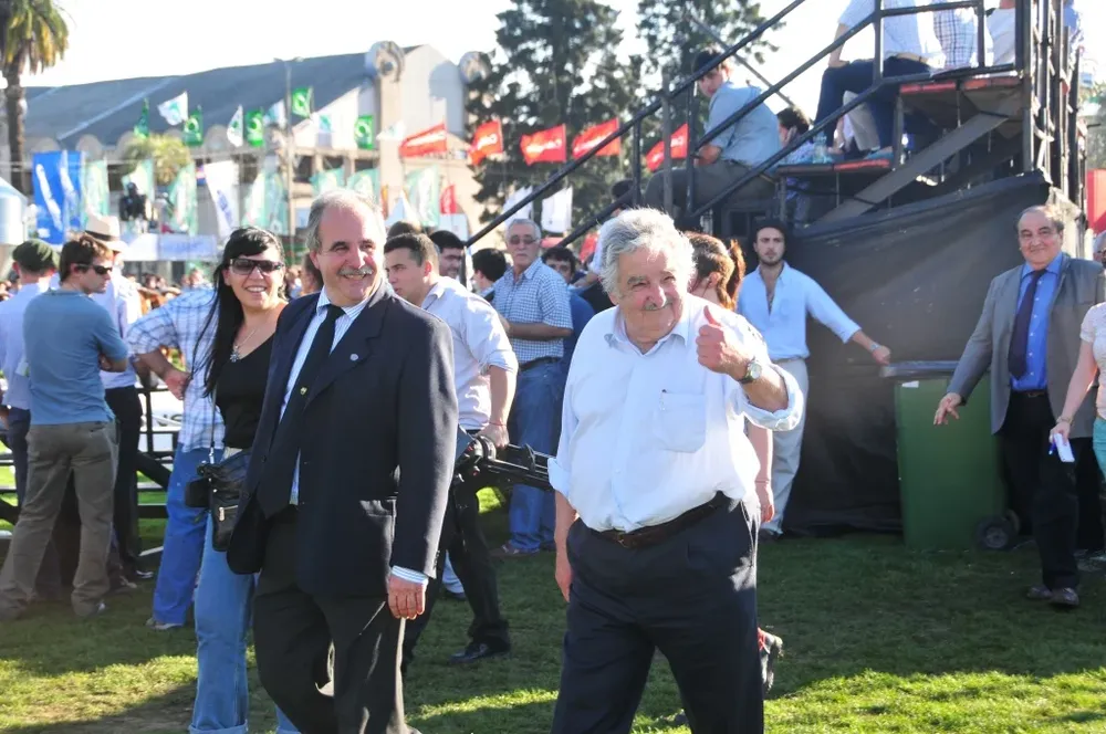 Rubén Echeverría con el presidente Mujica