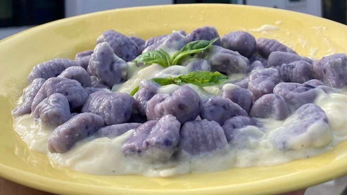 La papa que te permite preparar ñoquis antioxidantes con el color de la camiseta de Defensor