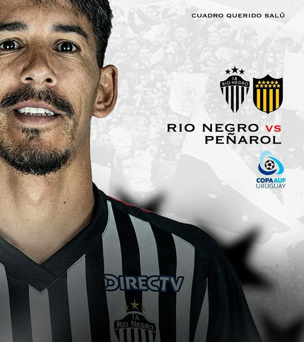 Río Negro de San José enfrentará a Peñarol por la Copa AUF Uruguay