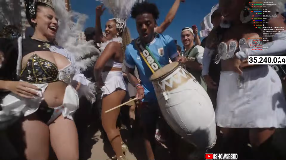 Speed tocando candombe con una comparsa este sábado en Montevideo