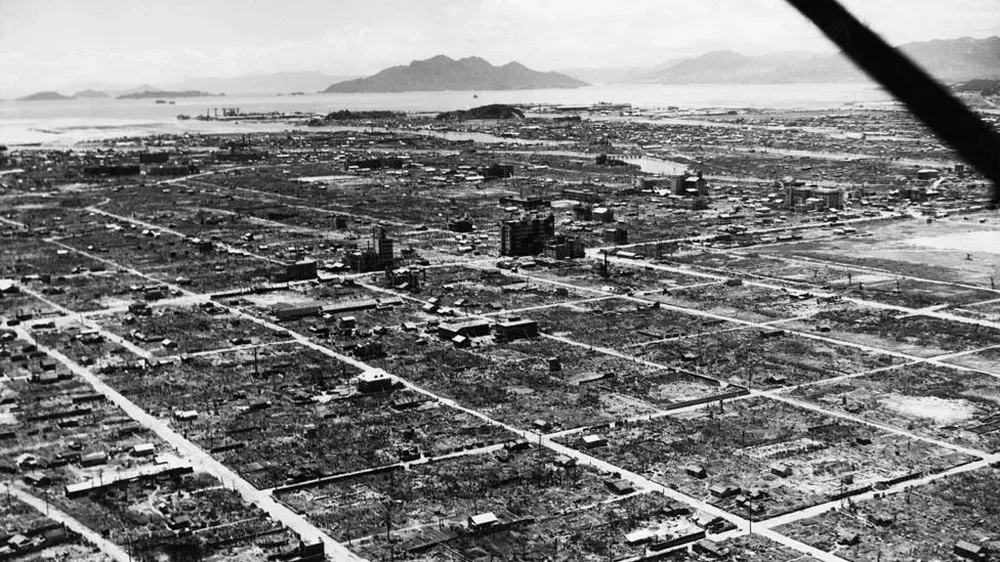 Área donde explotó la bomba atómica en Hiroshima