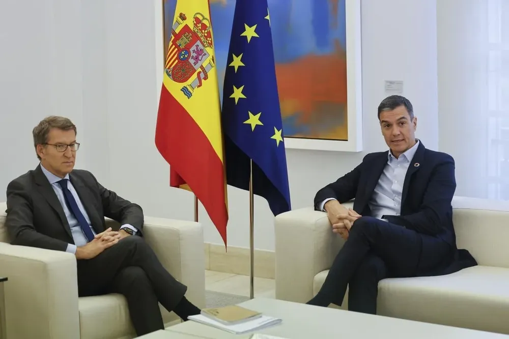 Alberto Núñez Feijóo y Pedro Sánchez.