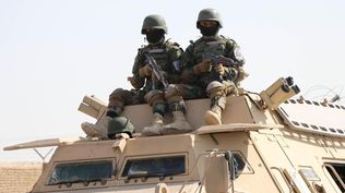 Soldados del ejército del Talibán en 2024.