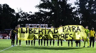 Los jugadores de Peñarol volvieron a pedir la liberación de los presos en Brasil