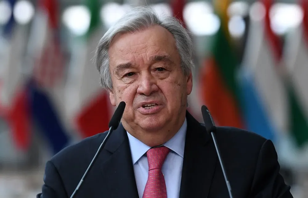 Antonio Guterres, el secretario general de la ONU,