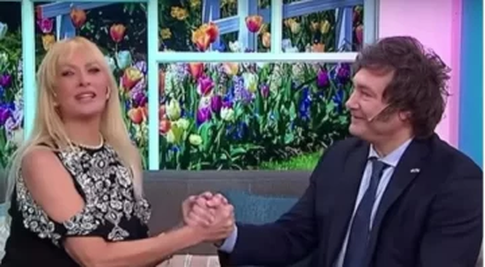 Yuyito González y Javier Milei