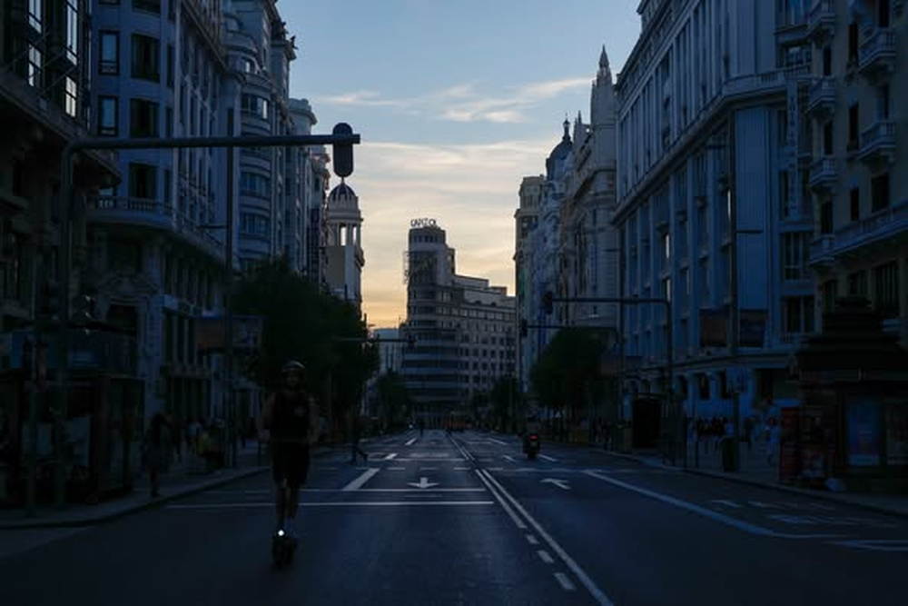 La Gran Vía a oscuras