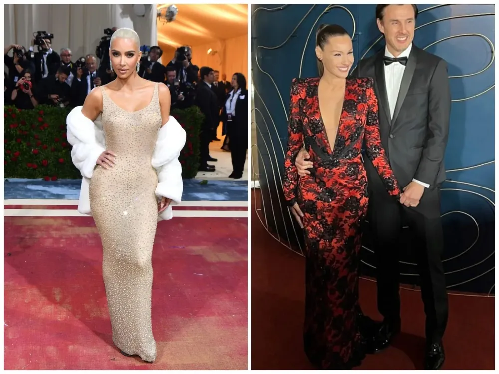 Los icónicos vestidos de Marilyn Monroe y Norma Aleandro volvieron a ser usados, por Kim Kardashian y Carolina Pampita Ardohain respectivamente