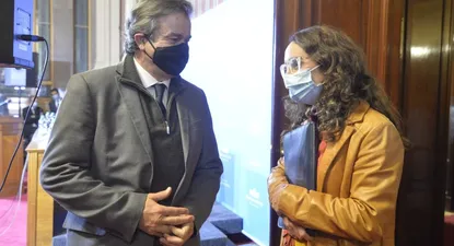 El ex ministro de Ganadería y su compañera de bancada, Carmen Sanguinetti