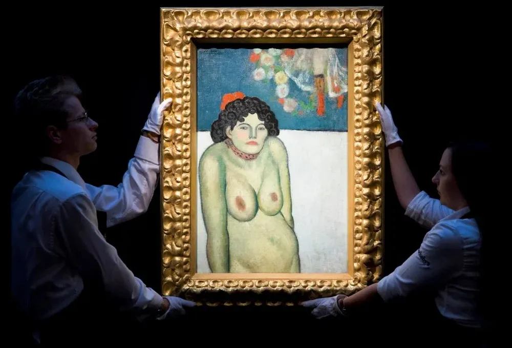 La Gommeuse, en manos de dos funcionarios de la empresa Sothebys