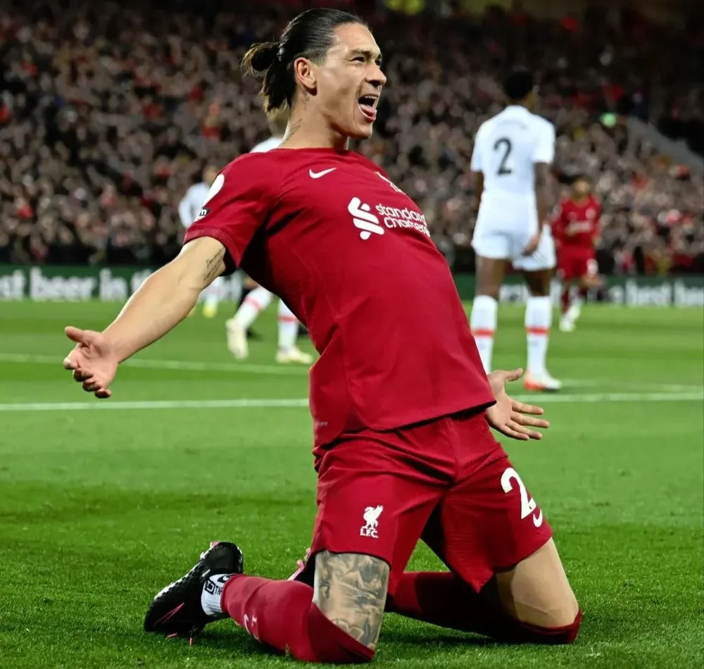 El festejo de Darwin Núñez