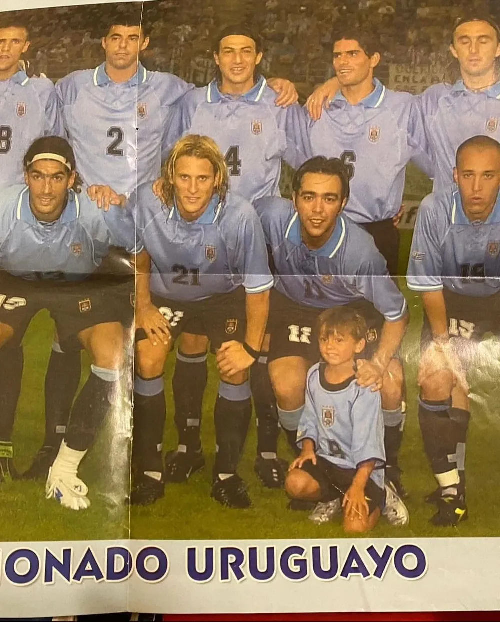 Nicolás Fonseca de mascota de Uruguay