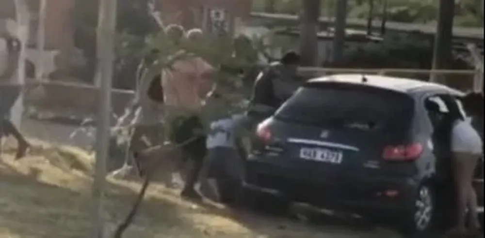 Captura de pantalla de uno de los videos que documentó la pelea