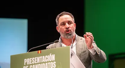 El líder de Vox, Santiago Abascal.