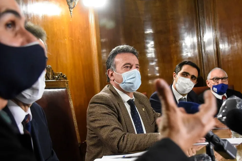 La cúpula del MSP en conferencia de prensa