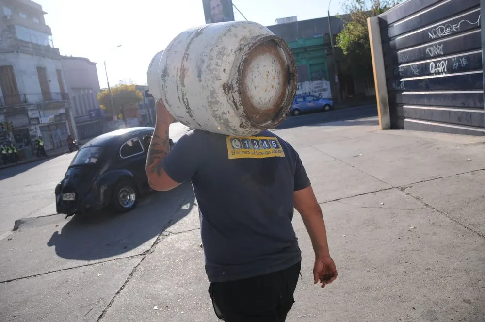 Distribución de garrafas en Montevideo.