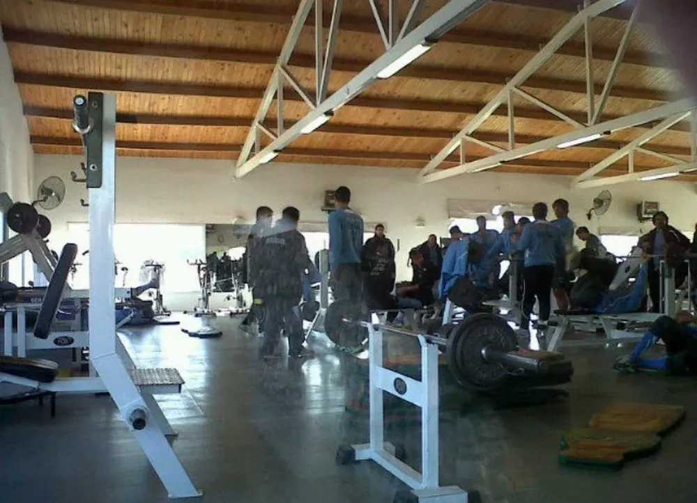 Los celestes trabajan en gimnasio