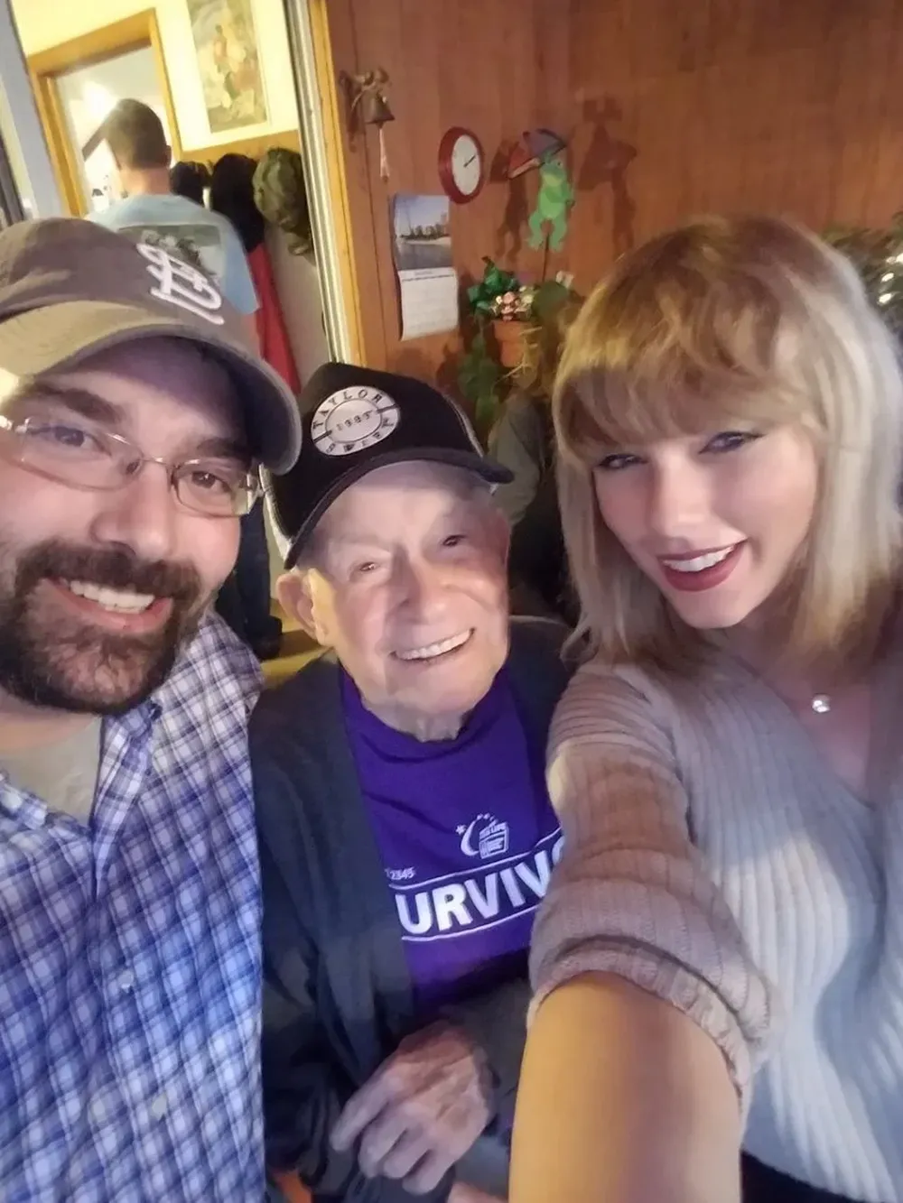 La visita de Swift fue documentada en las redes sociales