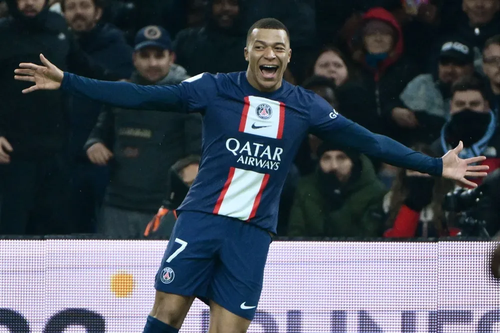 El festejo de Mbappé frente a Marsella