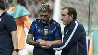 Así se fue Giorgian De Arrascateta tras su lesión
