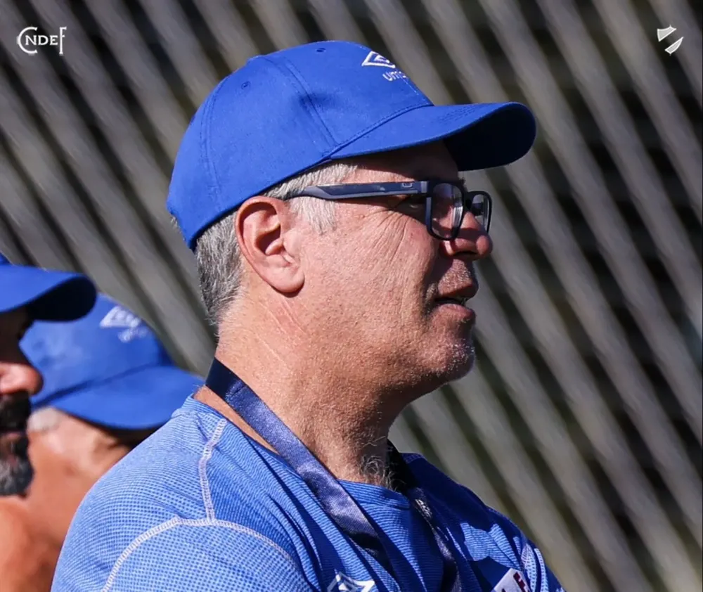 Álvaro Gutiérrez en su primera práctica en Nacional