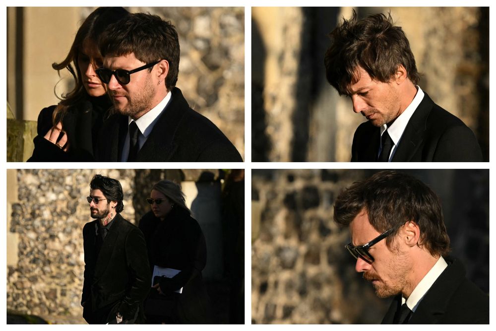 Los exintegrantes de One Direction en el funeral de Liam Payne