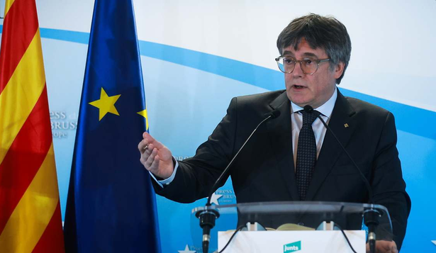 Carles Puigdemont. líder de Junts en rueda de prensa virtual tras firmarse el acuerdo.