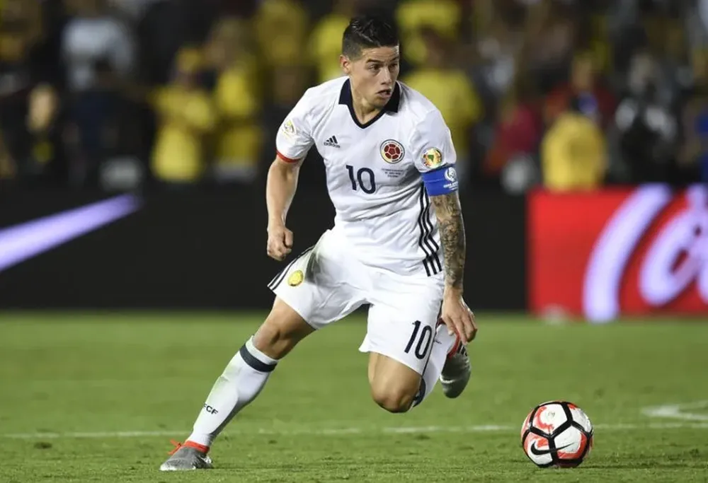La figura de Colombia, James Rodríguez, no estará el martes en Barranquilla.