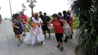 El candombe no falta en el paseo por el barrio Sur