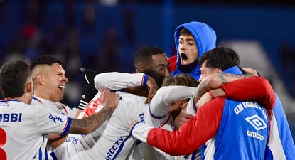 Todo Nacional festeja el gol en la hora de Gabriel Báez que le dio la victoria sobre Danubio por el Torneo Intermedio