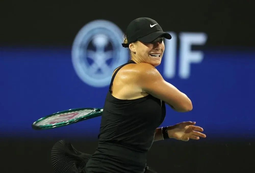 Sabalenka en el partido ante la ucraniana Anhelina Kalinina