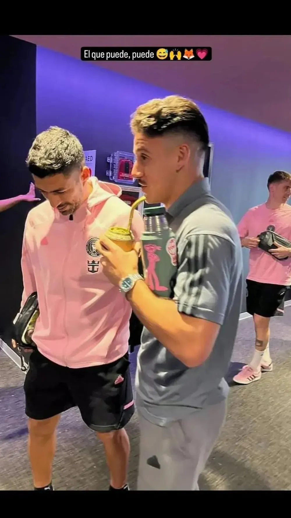 Matías Cóccaro y Luis Suárez