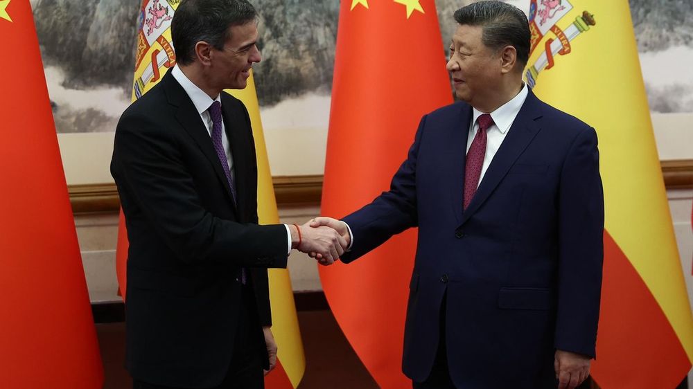 Pedro Sánchez y Xi Jinping