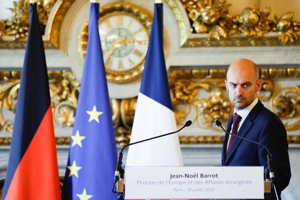 El ministro francés de Exteriores francés, Jean-Noël Barrot.