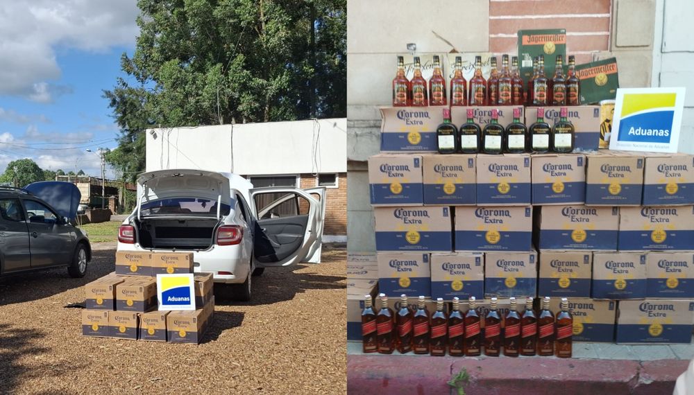 Incautación de bebidas alcohólicas