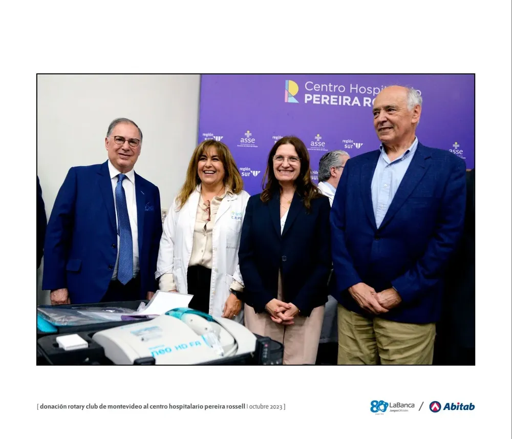 Donación de equipos médicos Hospital Pereira Rossell.