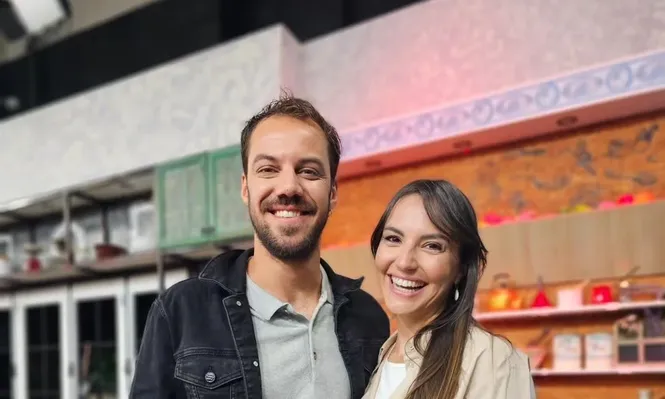 Leticia Fernández Feijoo y Guillermo Pastorini