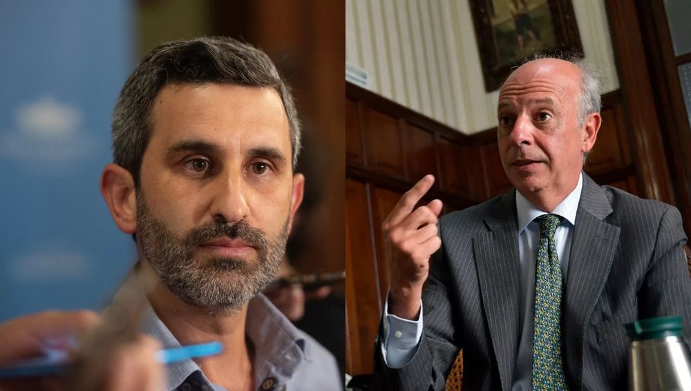 Daniel Caggiani﻿ y Javier García