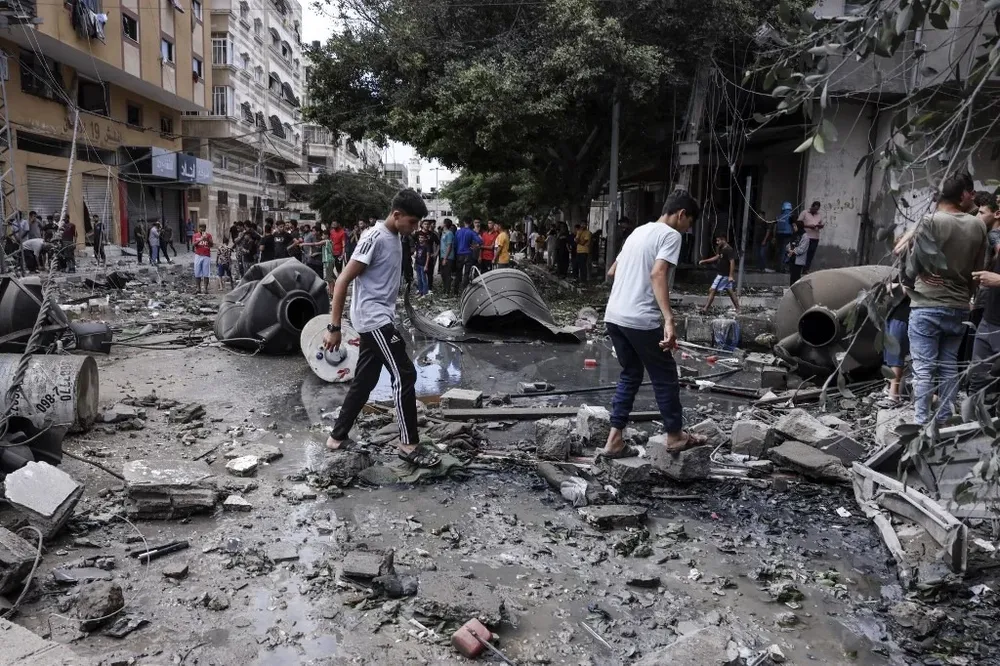 Israel realizó bombardeos sobre la Franja de Gaza en respuesta al ataque de Hamas en su territorio