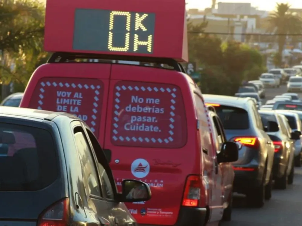 La camioneta de la Fundación Alejandra Forlán