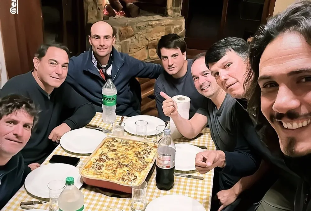 Cavani disfrutando de Uruguay