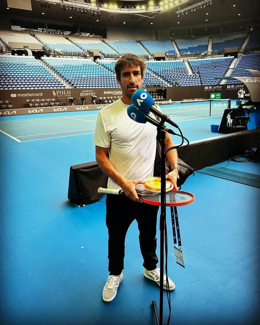 Pablo Cuevas en el Abierto de Australia 2024