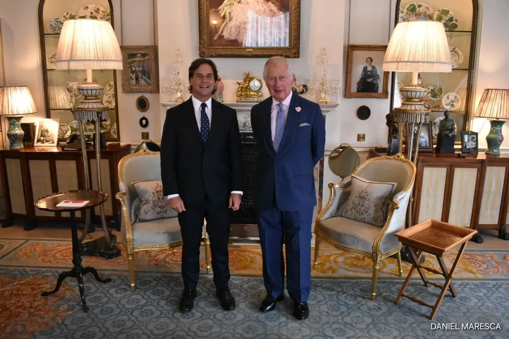 Lacalle Pou y el Príncipe Carlos (Charles)