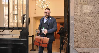 El abogado Martín Frustaci, a la salida de una audiencia de Operación Océano