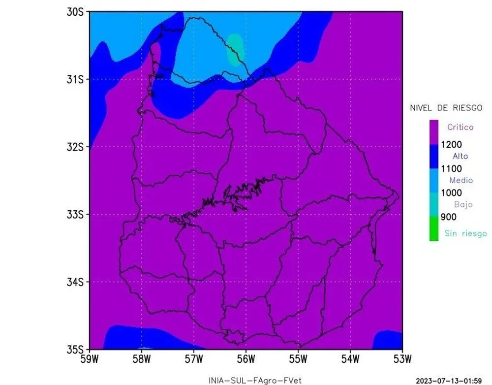 Situación grave en casi todo el país.